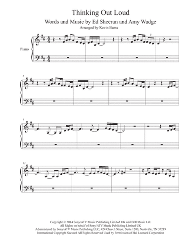 Thinking Out Loud (arr. Kevin Busse)