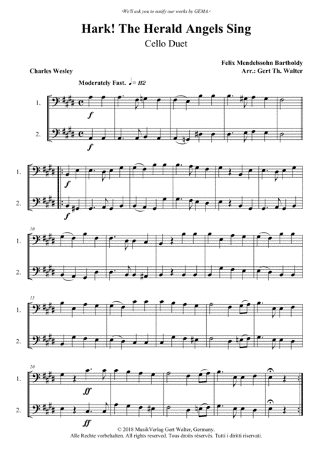 Hark! The Herald Angels Sing (arr. Gert Th. Walter)