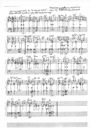 A CHANGE OF AIR. lead sheet& #CJDennis words AND piano