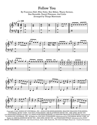 Follow You (arr. Thiago Marconato)