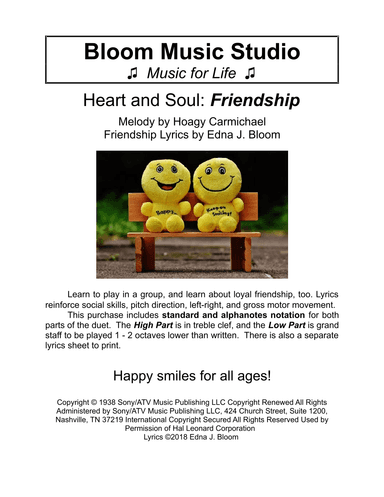 Heart And Soul (arr. Edna J. Bloom)