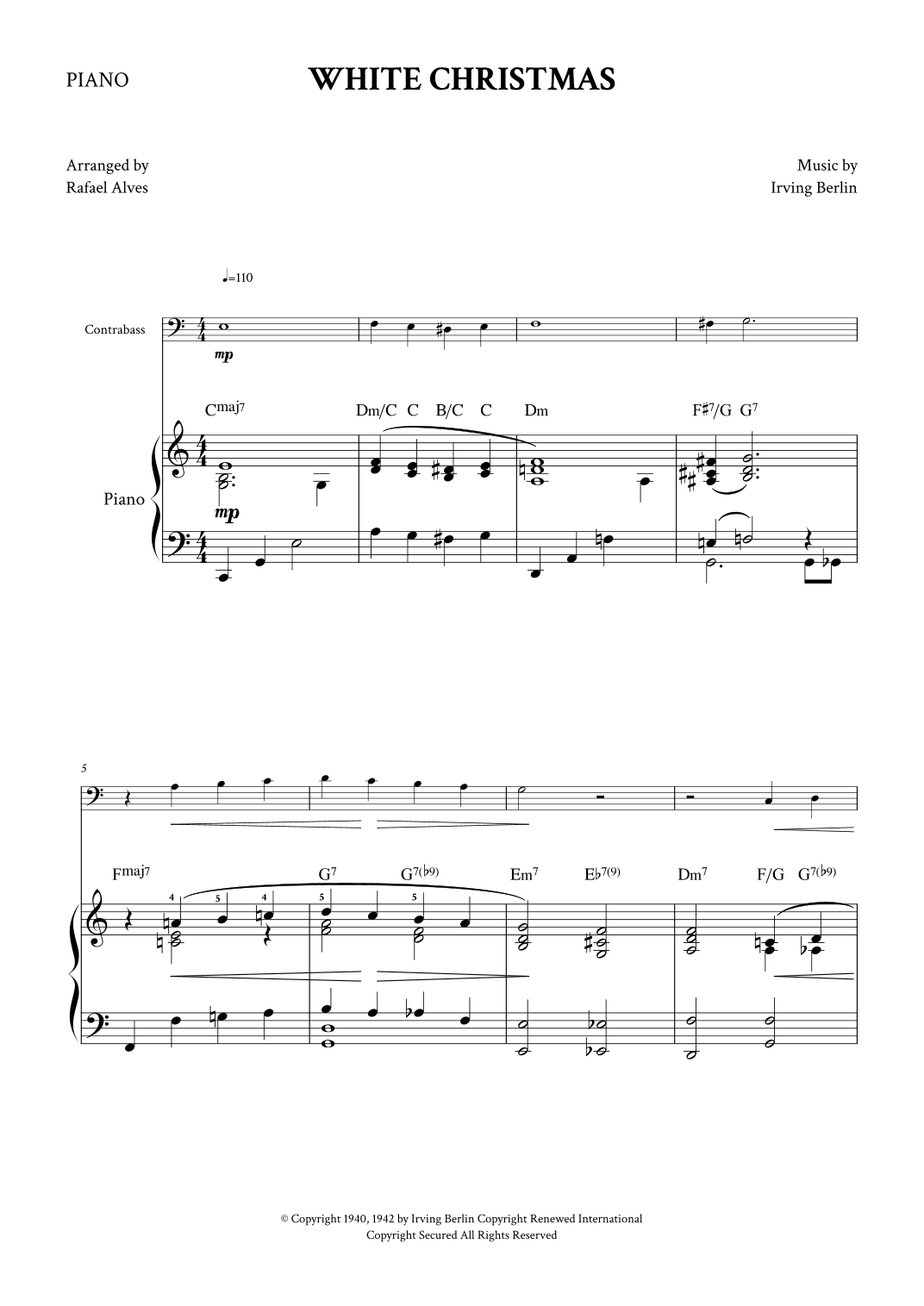 White Christmas (arr. Rafael Alves)