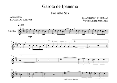 Garôta De Ipanema (arr. Eduardo Barros)