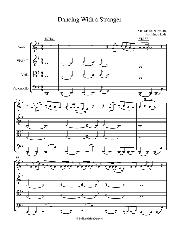 Dancing With A Stranger (arr. Mugu Radu)