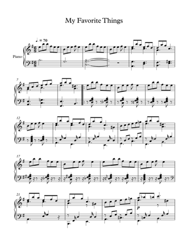 My Favorite Things (arr. Jay Heo)