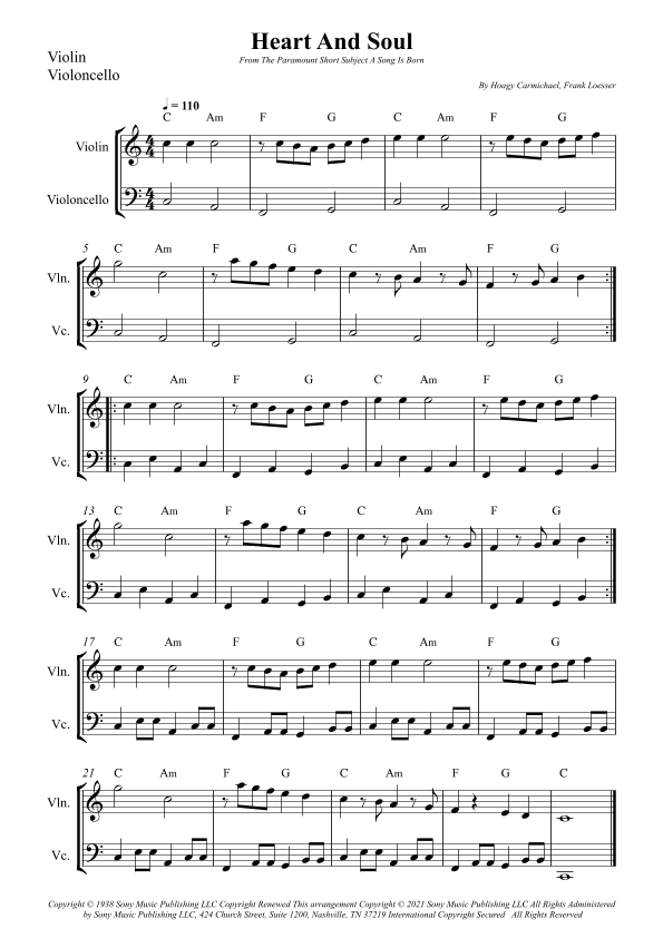 Heart And Soul (arr. Wesley S. SIlva)