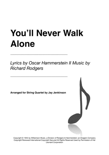 You'll Never Walk Alone (arr. Jay Jenkinson)