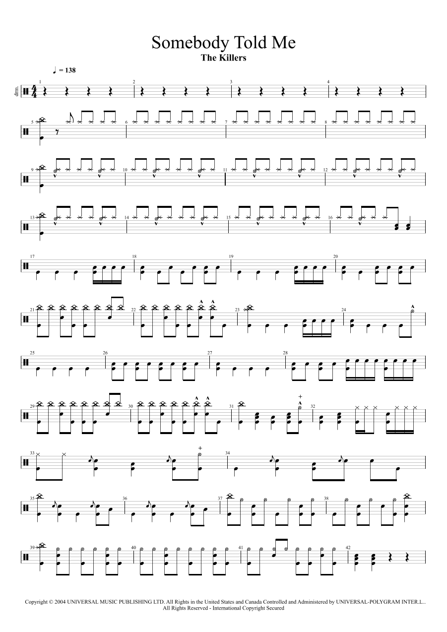 Somebody Told Me (arr. Cyril Mayer)