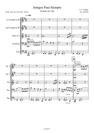 Amigos Para Siempre (arr. M Huff & P du Toit)