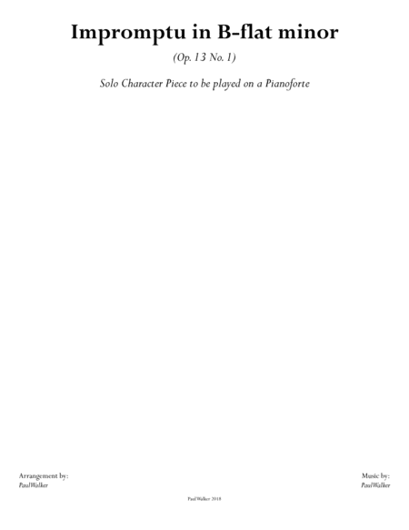 Impromptu in B-flat minor