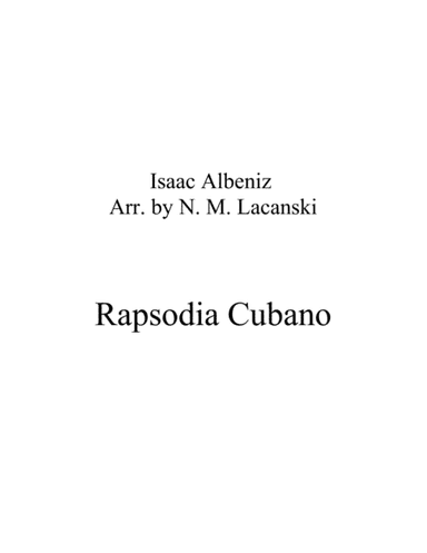 Rapsodie Cubano (arr. Nick Lacanski)