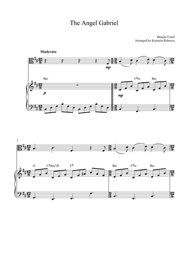 The Angel Gabriel (arr. Kaiserin Rebecca)