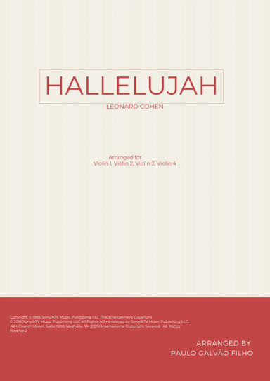 Hallelujah (arr. Paulo Galvao Filho)