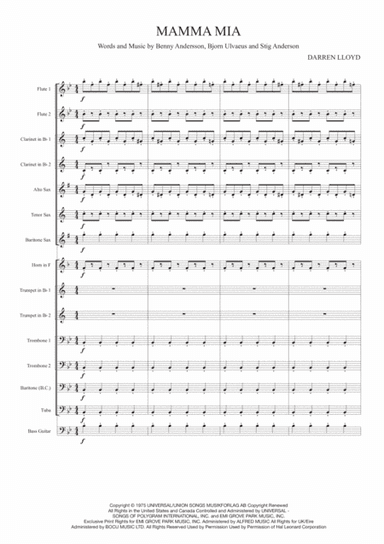 Mamma Mia (arr. Darren Lloyd)