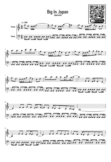 Big In Japan (arr. Alphaville)