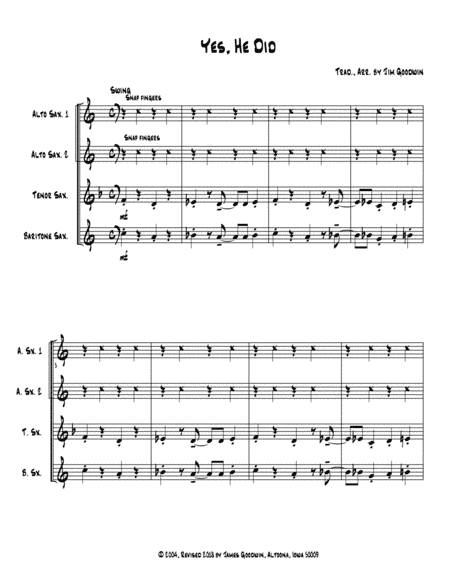 Yes, He Did! (arr. James Goodwin)