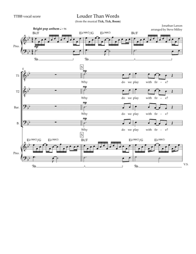 Louder Than Words (arr. Steve Milloy)