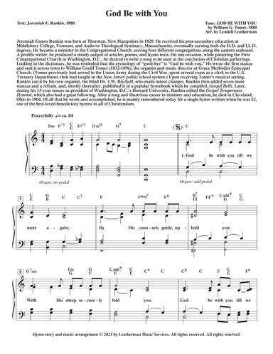 God Be with You (arr. Lyndell Leatherman)