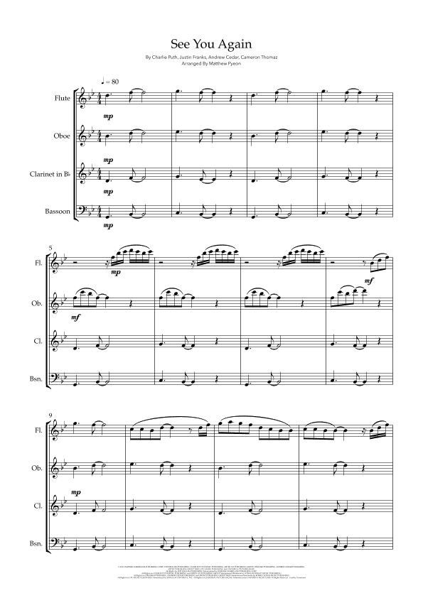 See You Again (arr. Matthew pyeon)