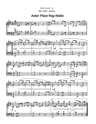 Astor Place Rag Waltz