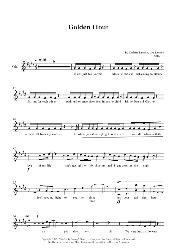 Golden Hour (arr. SMMUS)