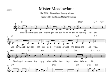 Mister Meadowlark (arr. Paul Hemmer)