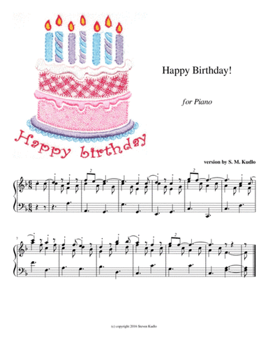 Happy  Birthday! (arr. Steven Kudlo)