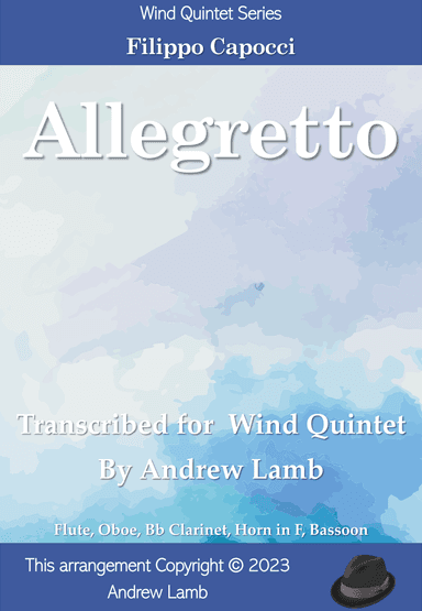 Filippo Capocci | Allegretto | for Wind Quintet (arr. Andrew Lamb)