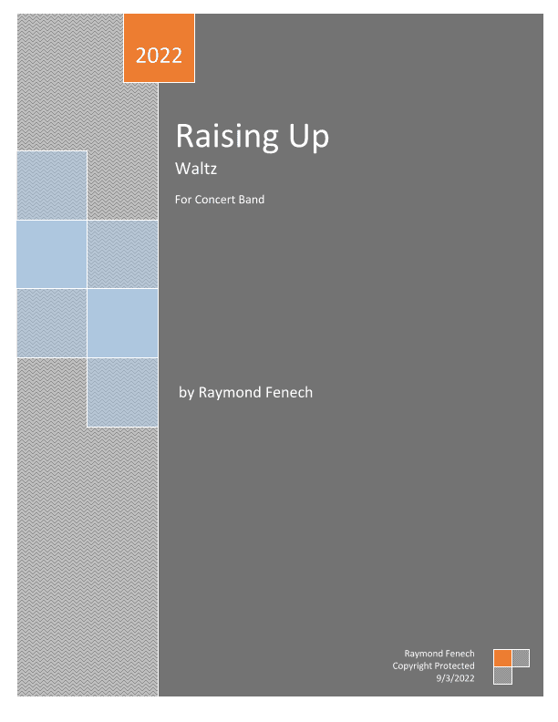 "Raising Up" Waltz - For Concert Band - Intermediate Level