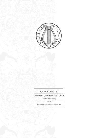 Concertante Quartet in G major, Op. 14, No. 2 (score and parts) (arr. Artaria Editions)