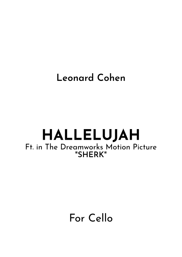 Hallelujah (arr. Jireh J.)
