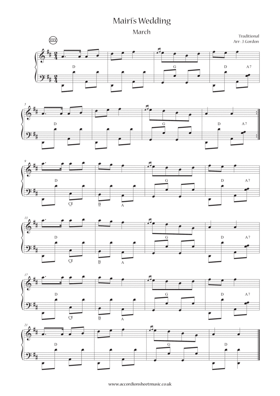 Mairi's Wedding (arr. Julia Gordon)