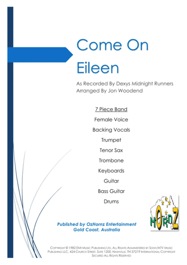 Come On Eileen (arr. Jon Woodend)