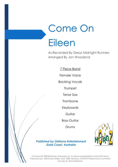 Come On Eileen (arr. Jon Woodend)
