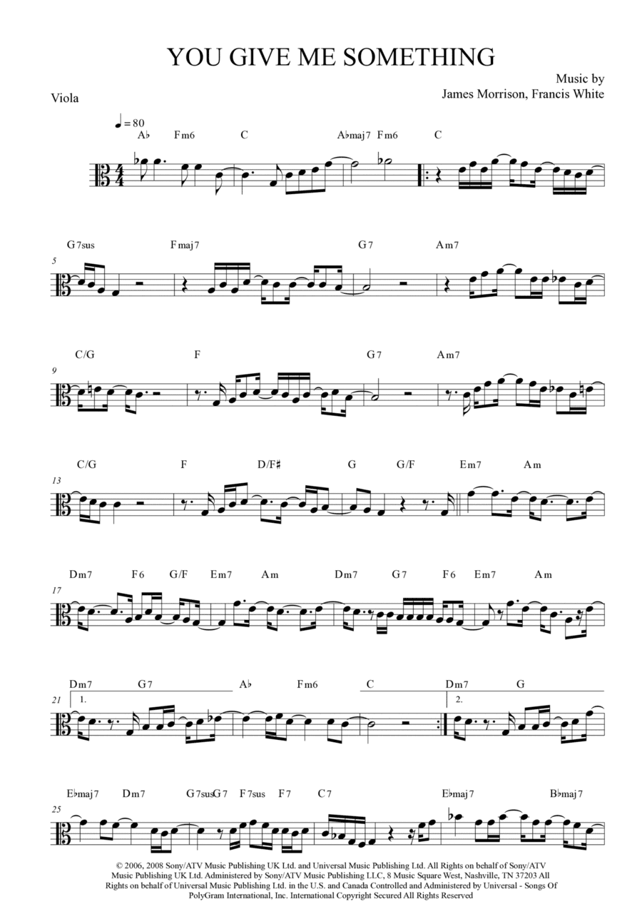You Give Me Something (arr. Anderson Quevedo)