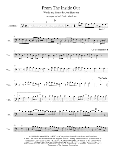 From The Inside Out (arr. José Daniel Morales A.)