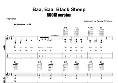 Baa, Baa, Black Sheep (ROCK! version) (arr. Danny Crocome)