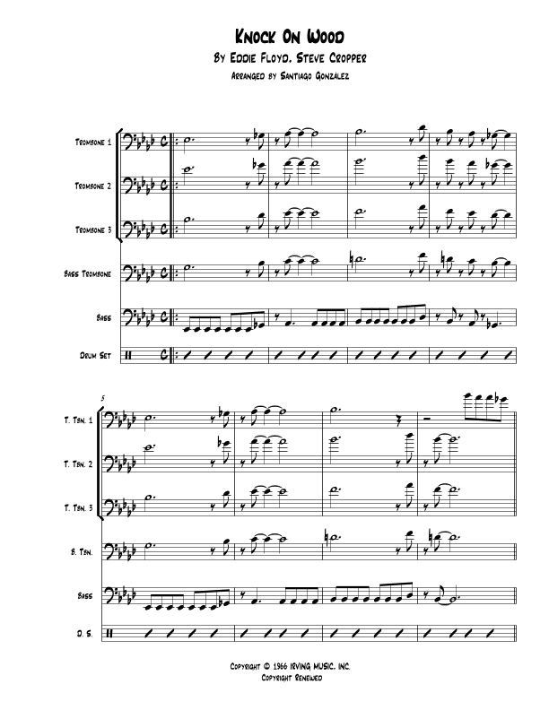 Knock On Wood (arr. Santiago González)