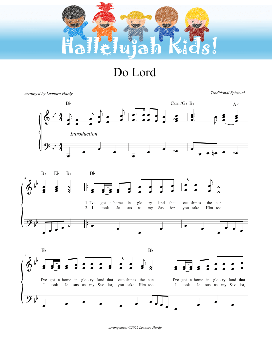 Do Lord (arr. Leonora Hardy)