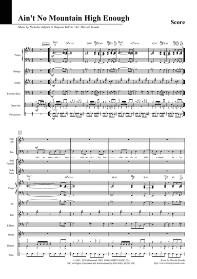 Ain't No Mountain High Enough (arr. Hiroshi Yasuda)