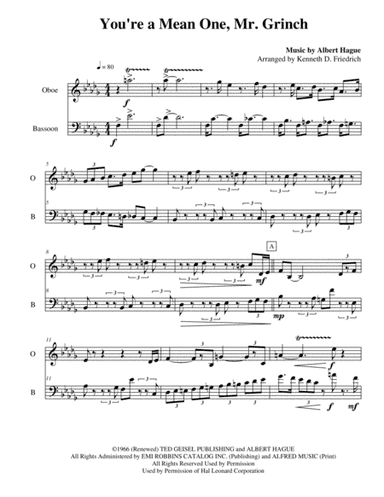 You're A Mean One, Mr. Grinch (arr. Kenneth D. Friedrich)
