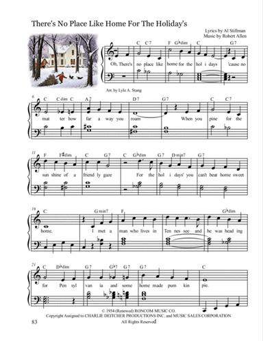 (there's No Place Like) Home For The Holidays (arr. lyle stang music)