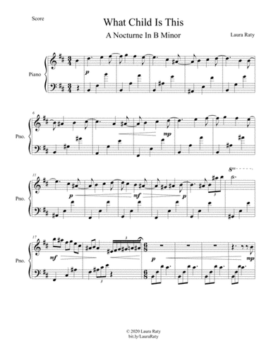 What Child is This (A Nocturne in B minor) (arr. Laura Raty)