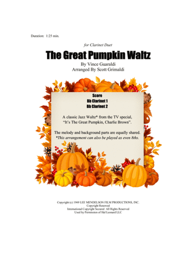 The Great Pumpkin Waltz (arr. Scott Grimaldi)