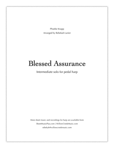 Blessed Assurance - intermediate pedal harp solo (arr. Rebekah Lanier)