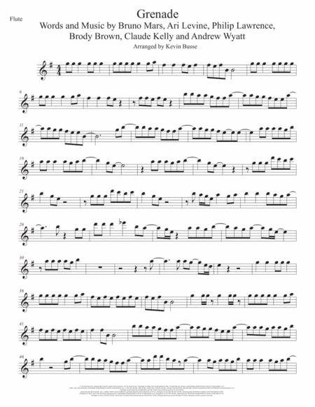 Grenade (arr. Kevin Busse)