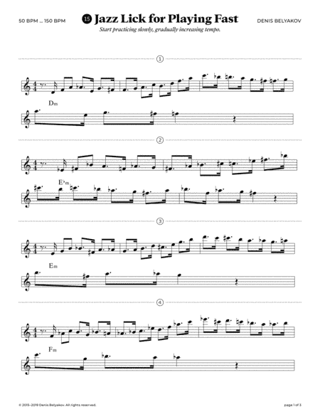 Jazz Lick #15 for Playing Fast