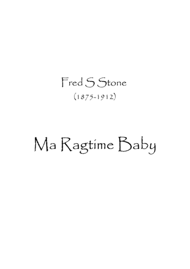 Ma Ragtime Baby (arr. Spence Bundy)