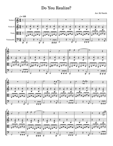 Do You Realize?? (arr. RJ Smith)