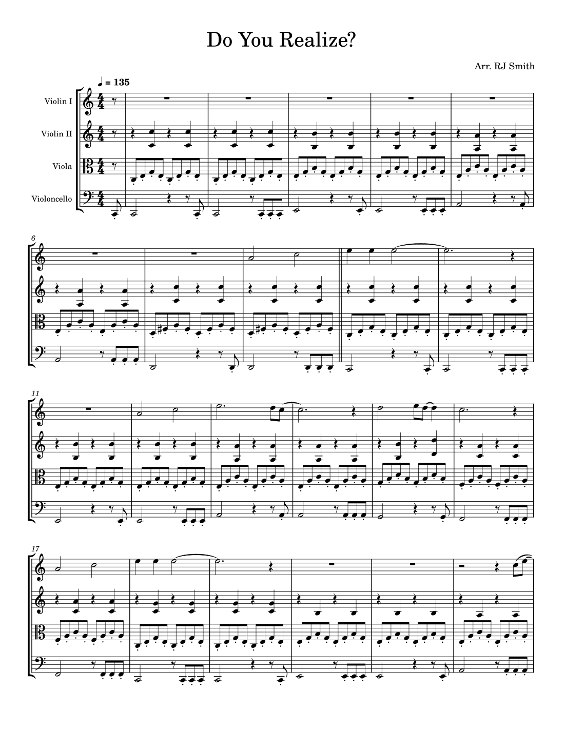 Do You Realize?? (arr. RJ Smith)